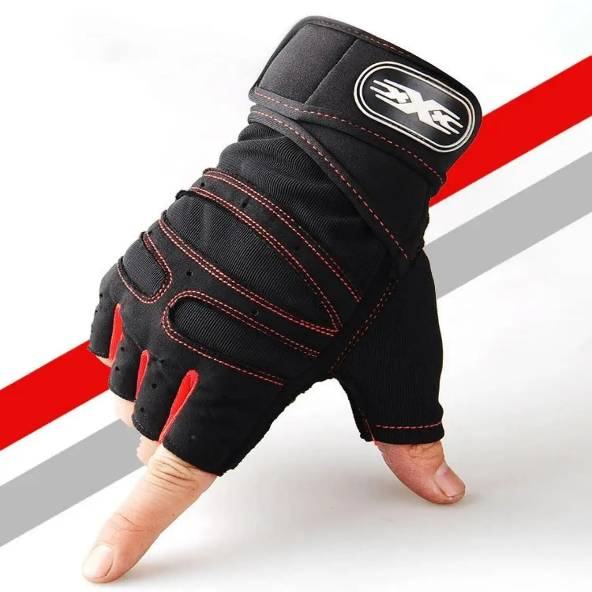 Gym Gloves for Men Women Fitness Weight Lifting Wristband Gloves Body Building Training Sports Exercise Cycling Glove Shockproof - Bodily Fitness