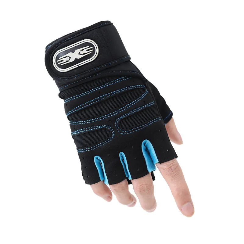 Gym Gloves, Gym Sports Gloves, Anti-slip and Breathable Gloves, Design Wrist Protective Gloves for Men and Women for Running - Bodily Fitness