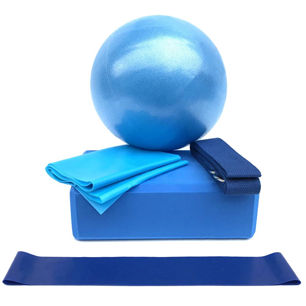 5-Piece Yoga Ball & Block Set