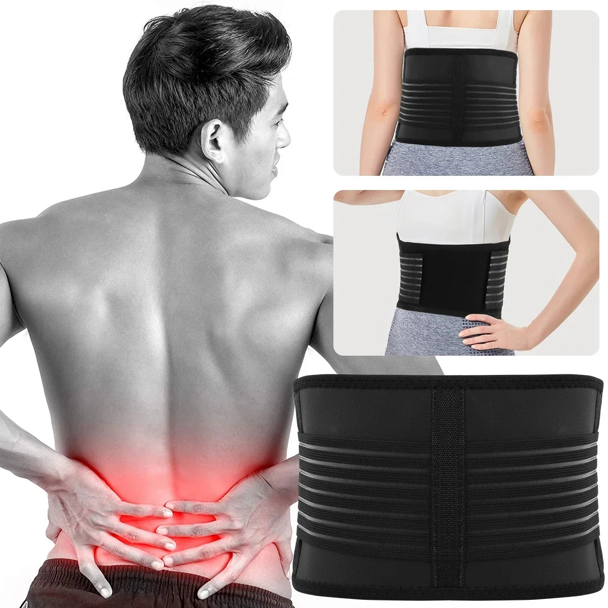 Back Support Belt Breathable Lower Back Brace Pain Relief Adjustable Self-Warming Comfort Lumbar Support Back Brace - Bodily Fitness
