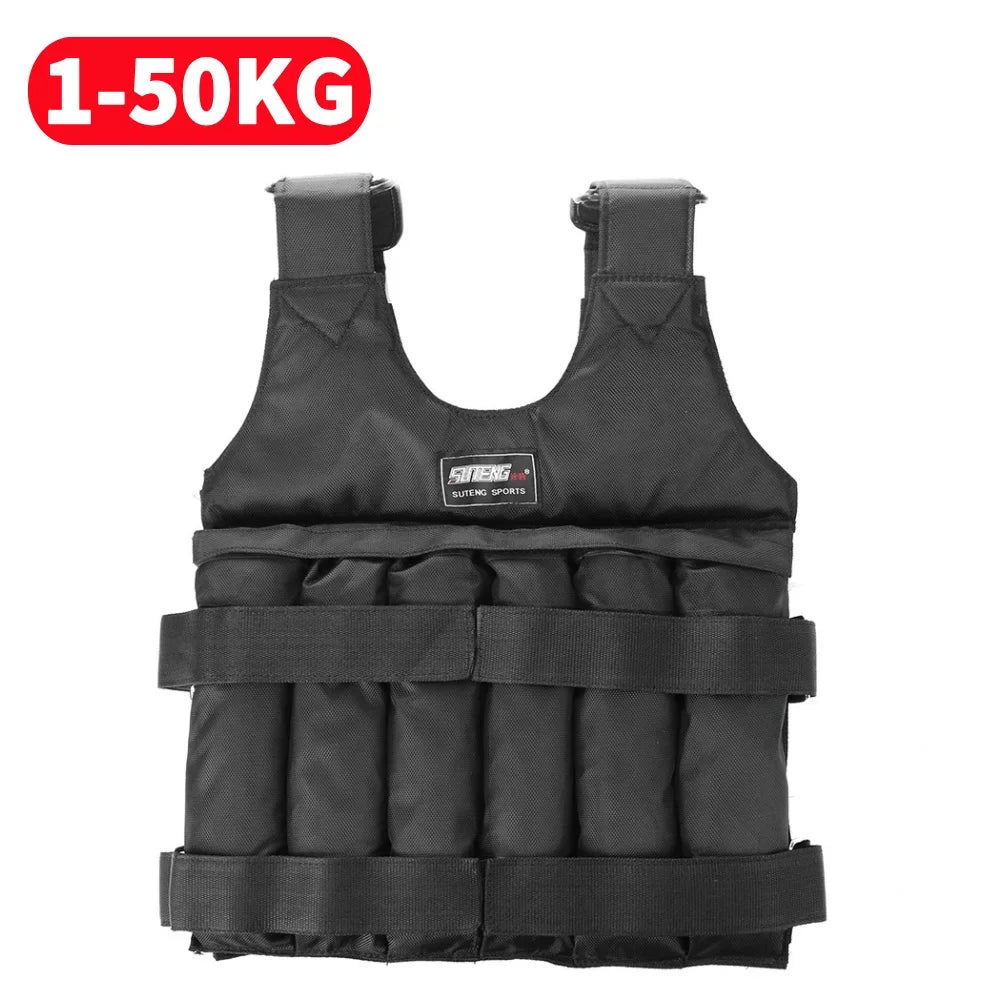 3/20/15/35/50kg Weighted Vest Adjustable Weighted Exercise Vest Workout Equipment for Running Training Workout Jogging Walking - Bodily Fitness