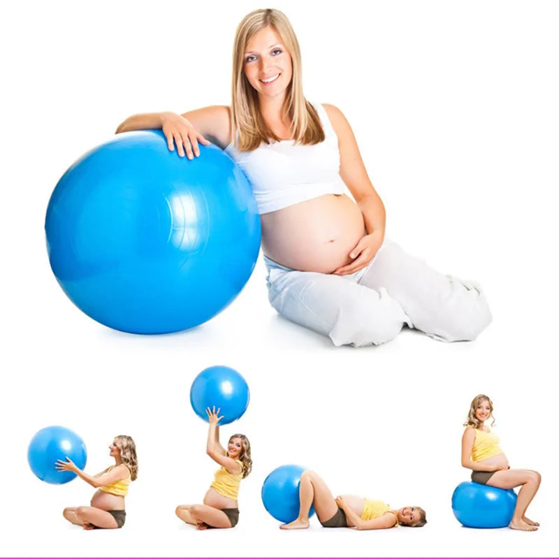 45/25cm Yoga Ball Gym Fitness Balls Sports Pilates Birthing Fitball Exercise Training Workout Massage Ball Pump Can Be Selected - Bodily Fitness