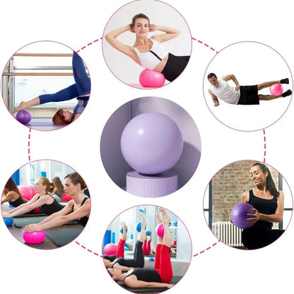 Pilates Ball 9.84-inch Compact Exercise Ball Yoga Bar Core Training Stability Ball (Includes Ball Only; Pump Not Included) - Bodily Fitness