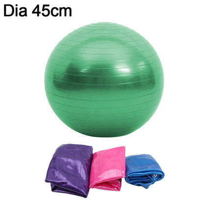45/25cm Yoga Ball Gym Fitness Balls Sports Pilates Birthing Fitball Exercise Training Workout Massage Ball Pump Can Be Selected - Bodily Fitness