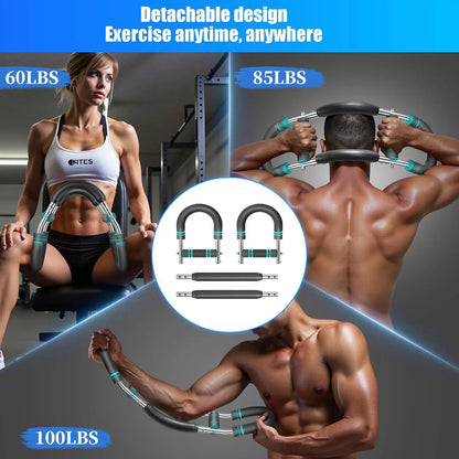 Twister arm Trainer, Adjustable Resistance (60-140 lbs) Chest Workout Equipment,Forearm Power Exercise bar , pectoralis spinalis - Bodily Fitness