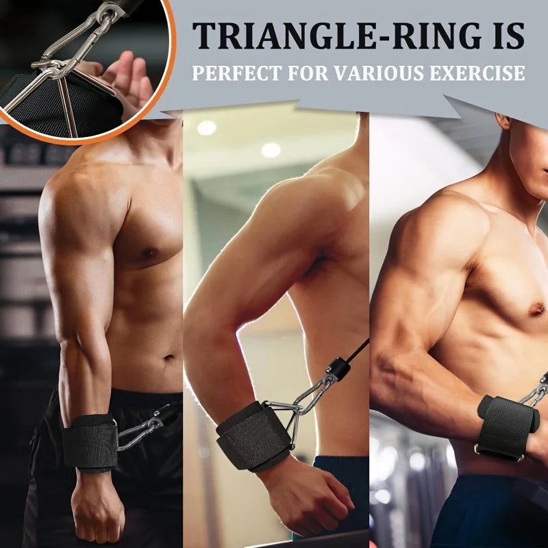 1 Pc Wrist Cuffs for Cable Machine, Adjustable Neoprene Padding, One Size Fit All, Fitness Wrist Straps for Men Women - Bodily Fitness