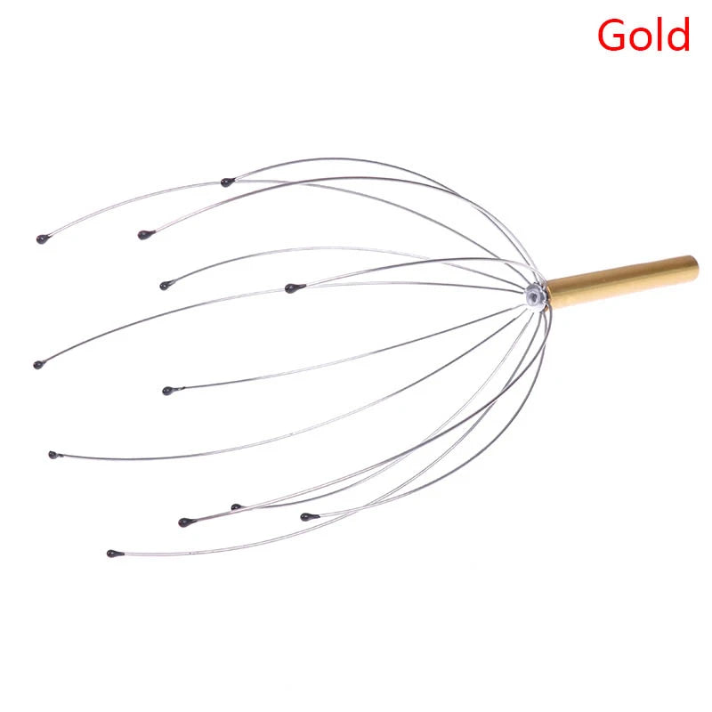 Head Relax Massager Healing Neck Claw Massage Anti-stress Pain Relief Octopus Scalp Relax Spa Headache Stimulate Blood Circulate - Bodily Fitness