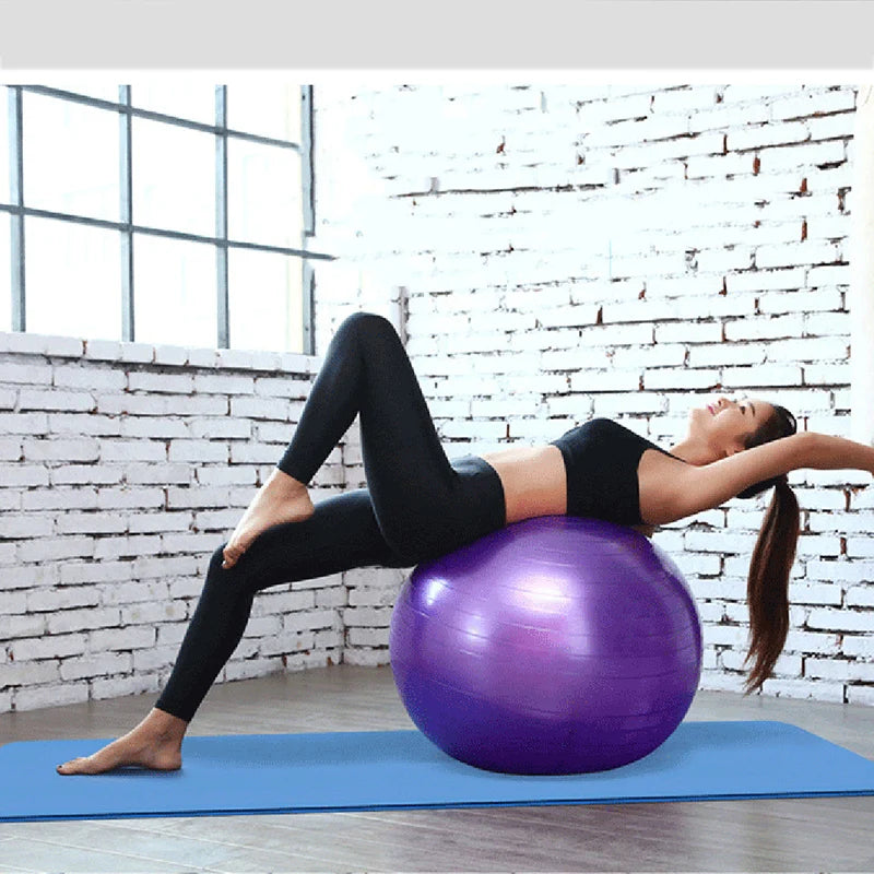 45/25cm Yoga Ball Gym Fitness Balls Sports Pilates Birthing Fitball Exercise Training Workout Massage Ball Pump Can Be Selected - Bodily Fitness