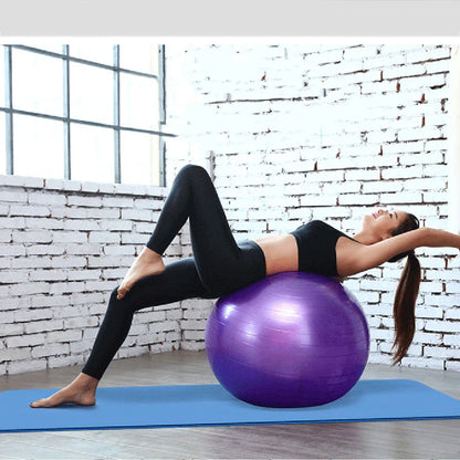 45/25cm Yoga Ball Gym Fitness Balls Sports Pilates Birthing Fitball Exercise Training Workout Massage Ball Pump Can Be Selected - Bodily Fitness
