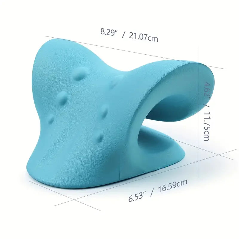 Neck Shoulder Stretcher Relaxer Cervical Spine Stretch Muscle Relaxation Traction Device Massage Pillow Correction Chiropractic - Bodily Fitness