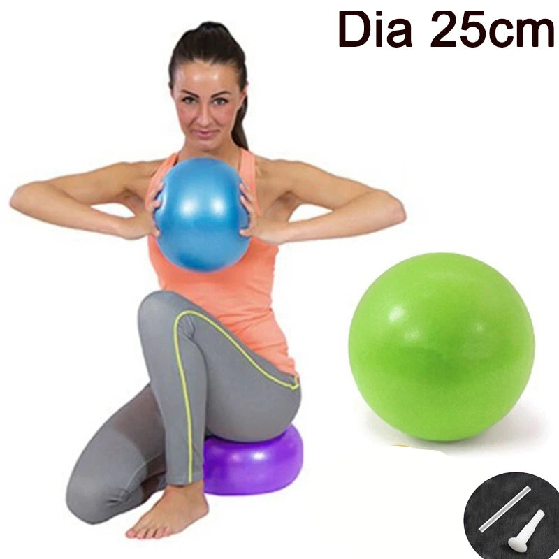 45/25cm Yoga Ball Gym Fitness Balls Sports Pilates Birthing Fitball Exercise Training Workout Massage Ball Pump Can Be Selected - Bodily Fitness