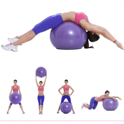 45/25cm Yoga Ball Gym Fitness Balls Sports Pilates Birthing Fitball Exercise Training Workout Massage Ball Pump Can Be Selected - Bodily Fitness