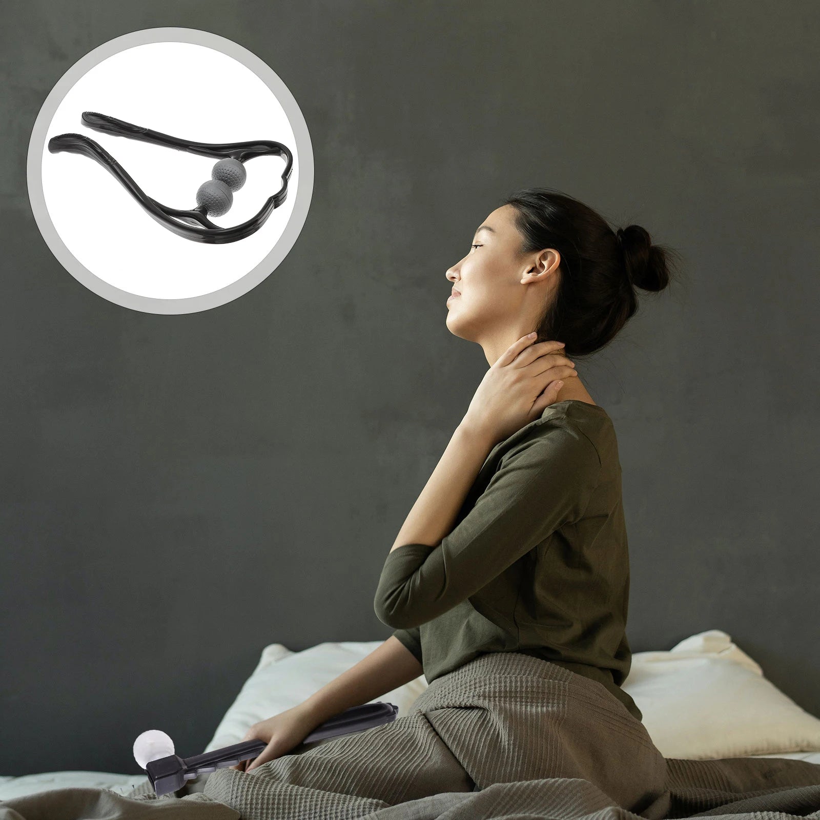 Professional Neck Massage Device Lightweight Compact Size Easy to Carry Effective for Neck and Shoulder Relaxation Tool - Bodily Fitness