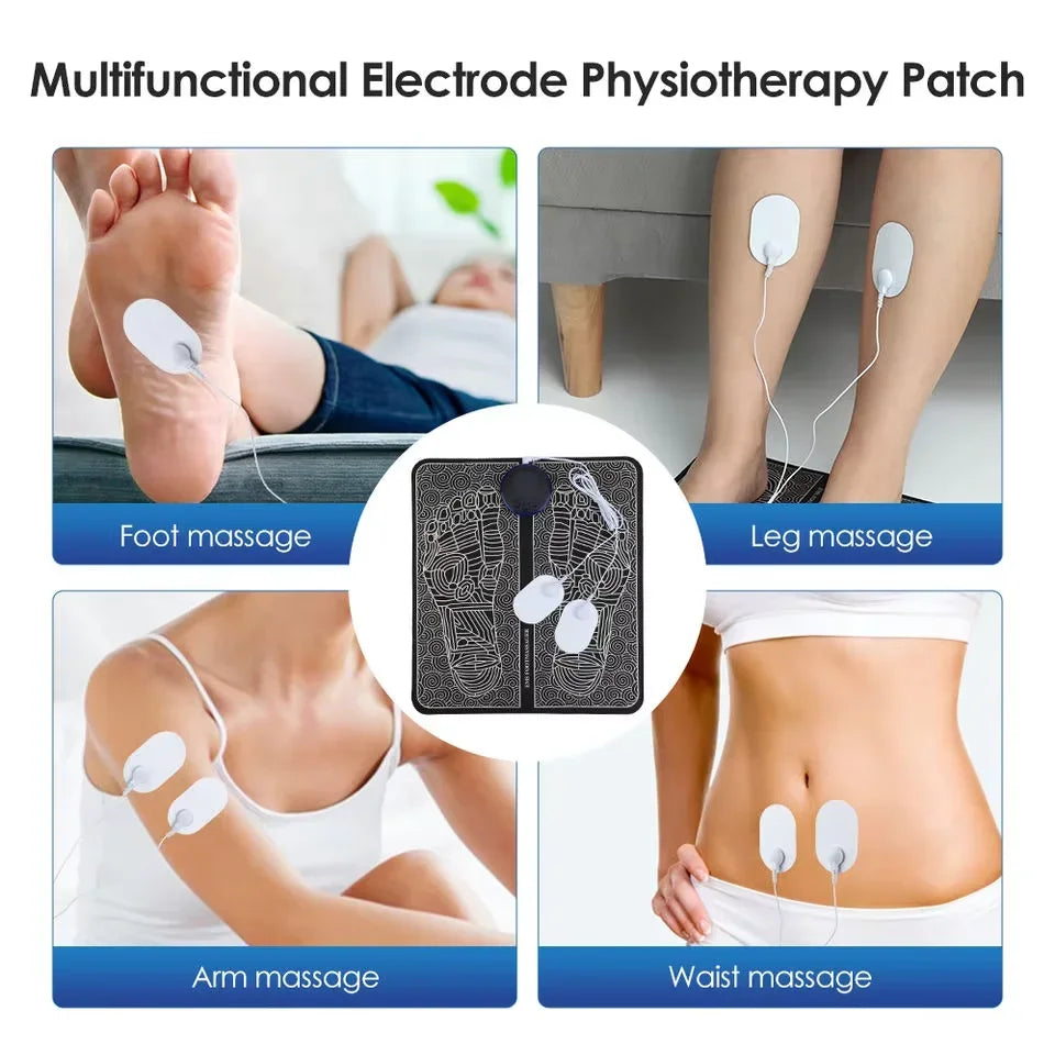 Electric Foot Massager Pad Muscle Massage Relaxation Trainer For Massage Fitness Outdoor Sport Home Family Relax - Bodily Fitness