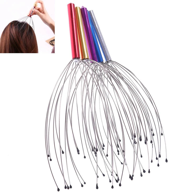 Head Relax Massager Healing Neck Claw Massage Anti-stress Pain Relief Octopus Scalp Relax Spa Headache Stimulate Blood Circulate - Bodily Fitness