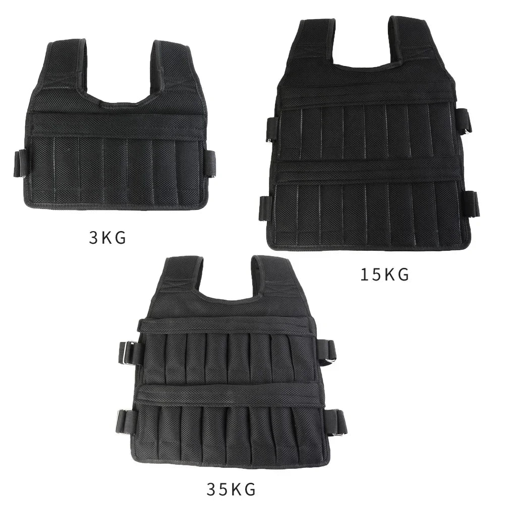 3/20/15/35/50kg Weighted Vest Adjustable Weighted Exercise Vest Workout Equipment for Running Training Workout Jogging Walking - Bodily Fitness