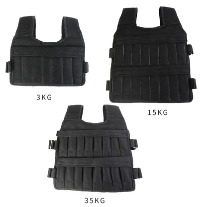 3/20/15/35/50kg Weighted Vest Adjustable Weighted Exercise Vest Workout Equipment for Running Training Workout Jogging Walking - Bodily Fitness