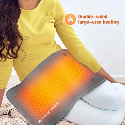 New Graphene Quick Heating Warming Pad with Adjustable Temperature and Timing USB Power Supply Office and Home Warming Handbags - Bodily Fitness