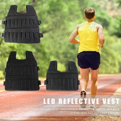 3/20/15/35/50kg Weighted Vest Adjustable Weighted Exercise Vest Workout Equipment for Running Training Workout Jogging Walking - Bodily Fitness
