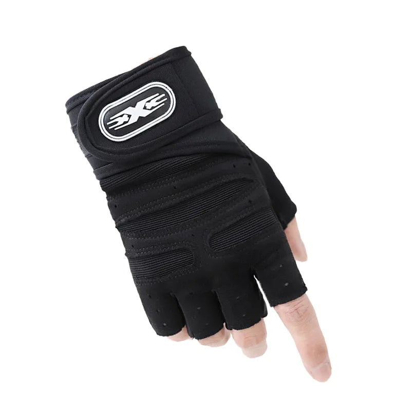 Gym Gloves, Gym Sports Gloves, Anti-slip and Breathable Gloves, Design Wrist Protective Gloves for Men and Women for Running - Bodily Fitness