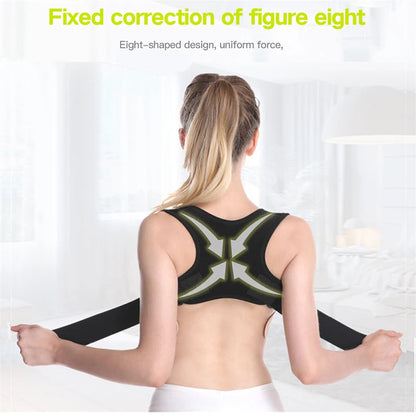Adjustable Posture Corrector Back Brace Shoulder Support Corrector Prevention Humpback Back Health Care - Bodily Fitness