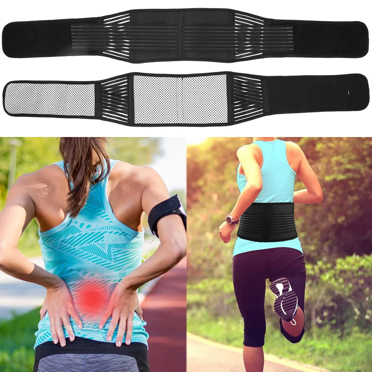 Back Support Belt Breathable Lower Back Brace Pain Relief Adjustable Self-Warming Comfort Lumbar Support Back Brace - Bodily Fitness