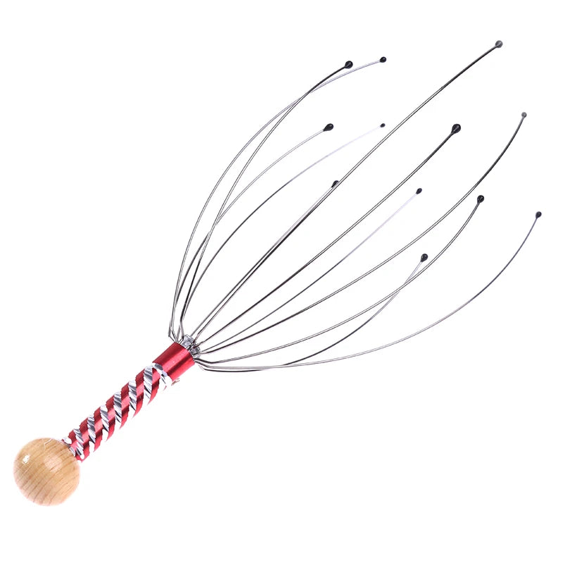 Head Relax Massager Healing Neck Claw Massage Anti-stress Pain Relief Octopus Scalp Relax Spa Headache Stimulate Blood Circulate - Bodily Fitness