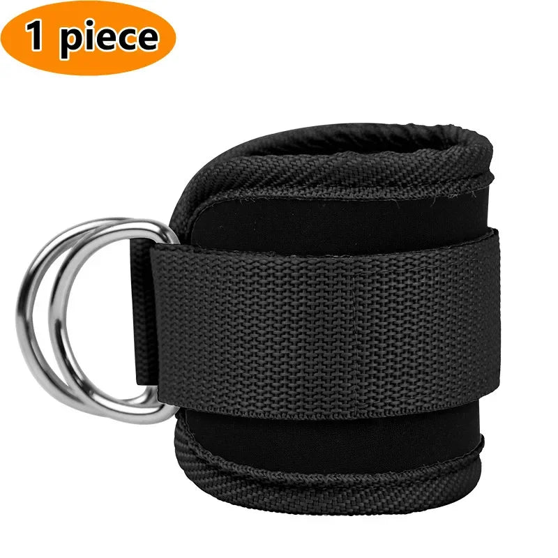 Gym Ankle Straps Double D-Ring Adjustable Neoprene Padded Cuffs Ankle Weight Leg Training Brace Support Sport Safety Abductors - Bodily Fitness