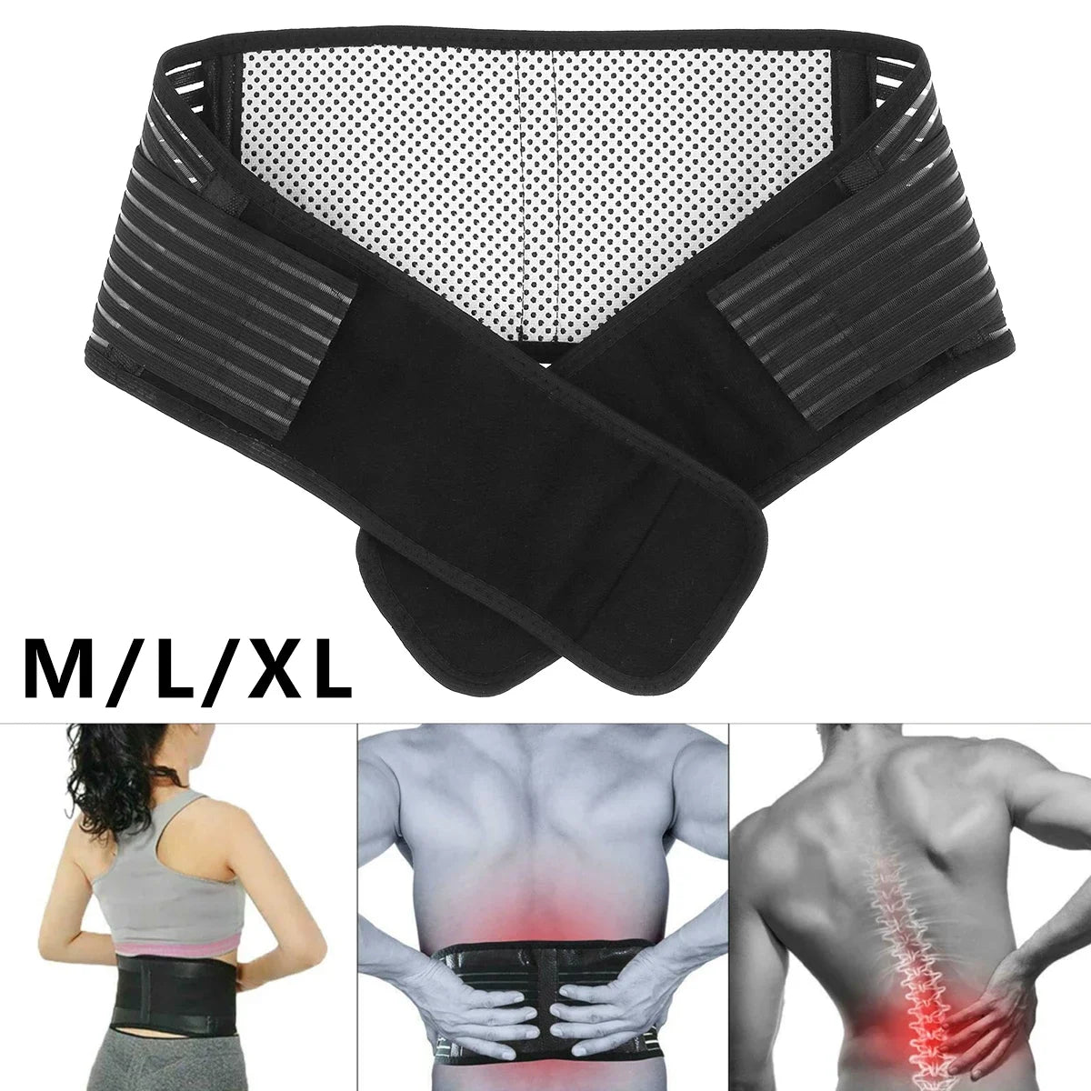 Back Support Belt Breathable Lower Back Brace Pain Relief Adjustable Self-Warming Comfort Lumbar Support Back Brace - Bodily Fitness
