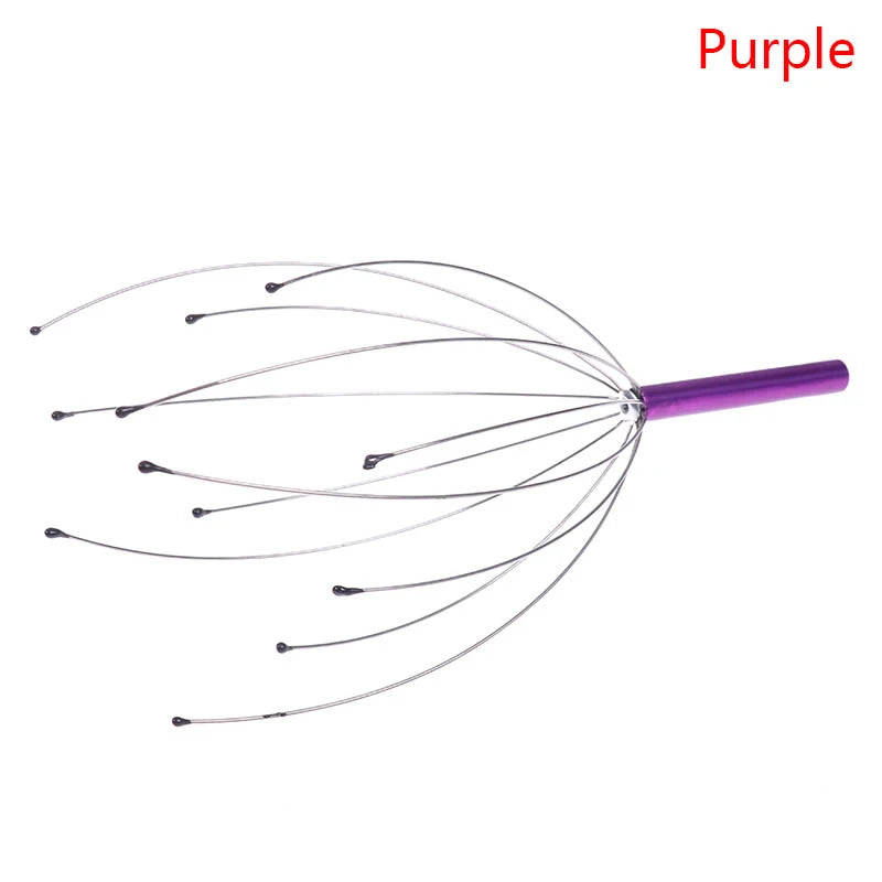 Head Relax Massager Healing Neck Claw Massage Anti-stress Pain Relief Octopus Scalp Relax Spa Headache Stimulate Blood Circulate - Bodily Fitness