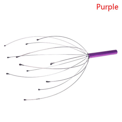 Head Relax Massager Healing Neck Claw Massage Anti-stress Pain Relief Octopus Scalp Relax Spa Headache Stimulate Blood Circulate - Bodily Fitness